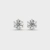 2 Carat Classic Solitaire Round Stud